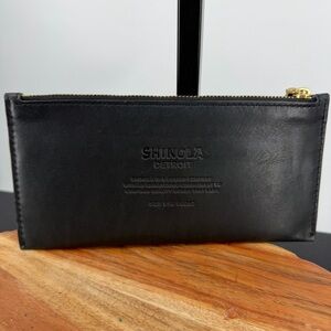 Shinola Detroit Leather Wallet card black